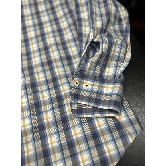 Peter Millar Shirt‎ Mens Large Weekender Wash Check Long Sleeve Button Down - Picture 3 of 7